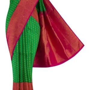 green kanchipuram silk sarees