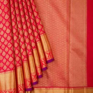 Red kanchipuram silk saree